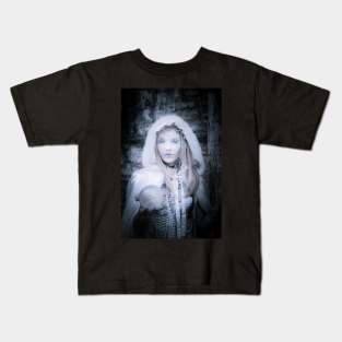 Snow Princess Portrait 2 Kids T-Shirt